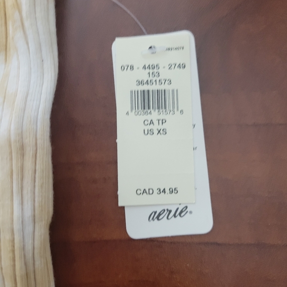 NWT Aerie Ribbed Cropped Tie Dye Tank Top XS - Picture 4 of 9